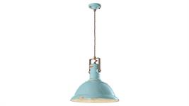 Lampada a sospensione d.40 Collezione Industrial C1690 azzurro