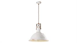 Lampada a sospensione d.40 Collezione Industrial C1690 bianco