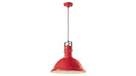 Lampada a sospensione d.40 Collezione Industrial C1690 rosso