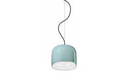 Lampada a sospensione piccola C2550-AZZ Collezione AYRTON finitura azzurro