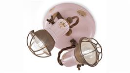 Plafoniera a 2 luci Collezione Loft C1678-1 cipria