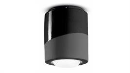 Plafoniera C986-NEC Collezione PI finitura nero carbone