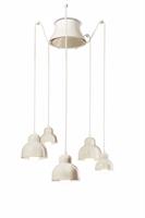 Lampada a sospensione a 5 luci Berimbau C2605-CRM Crema