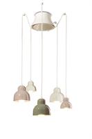 Lampada a sospensione a 5 luci Berimbau C2606-MIX multicolore