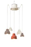 Lampada a sospensione a 5 luci Berimbau C2607-MIX multicolore