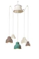 Lampada a sospensione a 5 luci Berimbau C2608-MIX multicolore
