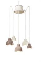Lampada a sospensione a 5 luci Berimbau C2609-MIX multicolore