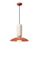 Lampada a sospensione Pau C2630-APC Crema e Arancio Pokè