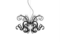 Lampadario piccolo GORGON nero, catalogo IPlex, codice I00413019P29