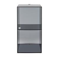 Mobiletto da parete per il bagno CLIO doppio fumè, cod I00532005T74