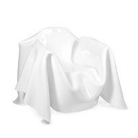 Poltrona linea Drappeggi, colore bianco, catalogo IPlex, codice I00103019P01