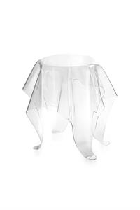 Tavolino alto, linea Drappeggi, trasparente, catalogo IPlex, codice I00206024TAC