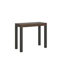 Consolle allungabile Everyday 90-196 Noce telaio Antracite