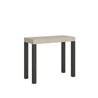 Consolle allungabile Everyday 90-300 Cashmere telaio Antracite