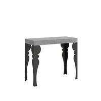 Consolle allungabile Paxon 90-196 Cemento telaio Antracite