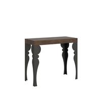 Consolle allungabile Paxon 90-196 Noce telaio Antracite