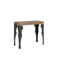 Consolle allungabile Paxon 90-196 Quercia telaio Antracite