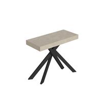 Consolle allungabile Saki 90-196 cashmere gambe antracite
