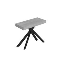 Consolle allungabile Saki 90-196 cemento gambe antracite