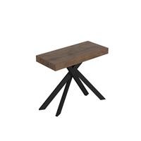 Consolle allungabile Saki 90-196 noce gambe antracite