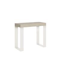 Consolle allungabile Tecno 90-196 Cashmere telaio Bianco
