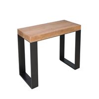 Consolle allungabile Tecno 90-290 Abete telaio Antracite