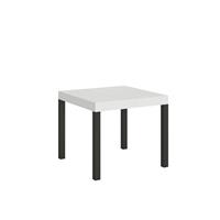Tavolo da pranzo Everyday 90x90 allungabile fino a 246cm, Bianco