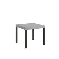 Tavolo da pranzo Everyday 90x90 allungabile fino a 246cm, Cemento
