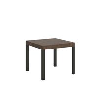 Tavolo da pranzo Everyday 90x90 allungabile fino a 246cm, Noce