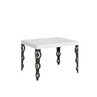 Tavolo da pranzo Karamay 70x110 allungabile fino a 194cm, Bianco