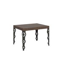 Tavolo da pranzo Karamay 70x110 allungabile fino a 194cm, Noce