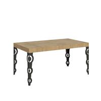 Tavolo da pranzo Karamay 80x160 allungabile fino a 244cm, Quercia