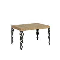 Tavolo da pranzo Karamay 90x120 allungabile fino a 224cm, Quercia