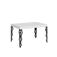 Tavolo da pranzo Karamay 90x130 allungabile fino a 234cm, Bianco