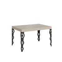 Tavolo da pranzo Karamay 90x140 allungabile fino a 244cm, Cashmere