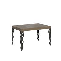 Tavolo da pranzo Karamay 90x140 allungabile fino a 244cm, Tortora