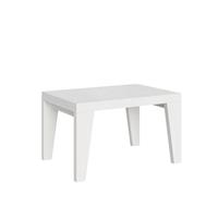 Tavolo da pranzo Naxy 90x140 allungabile fino a 244cm, Bianco
