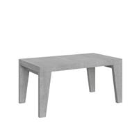 Tavolo da pranzo Naxy 90x160 allungabile fino a 264cm, Cemento