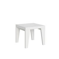 Tavolo da pranzo Naxy 90x90 allungabile fino a 246cm, Bianco