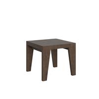 Tavolo da pranzo Naxy 90x90 allungabile fino a 246cm, Noce
