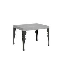 Tavolo da pranzo Paxon 70x110 allungabile fino a 194cm, Cemento