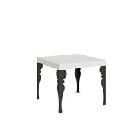 Tavolo da pranzo Paxon 90x90 allungabile fino a 246cm, Bianco