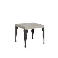 Tavolo da pranzo Paxon 90x90 allungabile fino a 246cm, cashmere