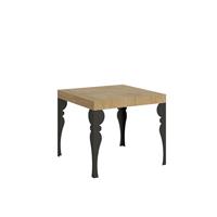 Tavolo da pranzo Paxon 90x90 allungabile fino a 246cm, Quercia