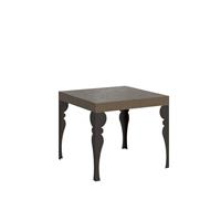 Tavolo da pranzo Paxon 90x90 allungabile fino a 246cm, tortora