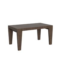 Tavolo da pranzo Spimbo 90x160 allungabile fino a 264 cm, Noce