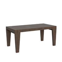 Tavolo da pranzo Spimbo 90x200 allungabile fino a 304 cm, Noce