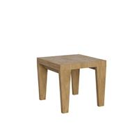 Tavolo da pranzo Spimbo 90x90 allungabile fino a 246 cm, Quercia