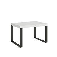 Tavolo da pranzo Tecno 90x120 allungabile fino a 224cm, Bianco