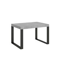 Tavolo da pranzo Tecno 90x140 allungabile fino a 244cm, Cemento